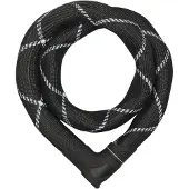 ABUS Kettingslot Iven Chain 8210 – Fietsslot van gehard staal – met kunstvezel omhulling – beveiligingsniveau 10 – 110 cm – Zwart