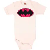 Logoshirt Baby Body DC - Batman Logo (Pink)