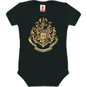 Logoshirt Rompertje/body 'Harry Potter - Hogwarts-Print' zwart