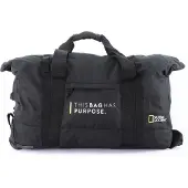 National Geographic Opvouwbare Reistas met wielen / Weekendtas - Vegan - 48 Liter (S) - Pathway - N10442 - Zwart - Zwart