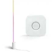 Philips Hue Bundel: Signe Gradient Vloerlamp Wit + Bridge
