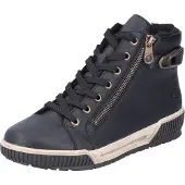 Rieker Winterlaarzen , veterschoenen, high top sneaker met praktische ritssluiting