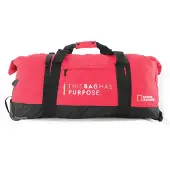 National Geographic Opvouwbare Reistas met wielen / Weekendtas - Vegan - 92 Liter (L) - Pathway - N10444 - Rood - Rood