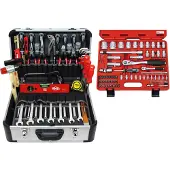 FAMEX 420-18 High-End Gereedschapsset gevuld voor monteurs 164-delig - PROFESSIONAL - Handgereedschap, Toolbox