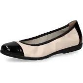 Caprice Ballerina beige / zwart
