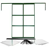 Vitavia Kit Voor Dubbele Schuifdeur Voor Sirius Broeikas Aluminium Smaragd