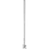 Alberts 700225 universele paal | direct tegen plaat gelast | om vast te schroeven | lengte 1150 mm | paal 30 x 30 mm
