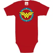 Logoshirt Rompertje/body 'DC Wonder Woman-Logo' rood