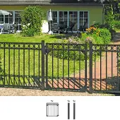 Alberts Deur met enkel hek Circle Breedte: 96,5 cm, hoogte: 100 en 120 cm, verschillende kleuren