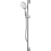 Hotbath Complete Glijstangset Mate 90 cm ABS Met Handdouche Met 3 Standen En Doucheslang 150 cm Chroom