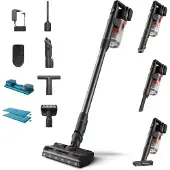Philips Steelstofzuiger met Dweilfunctie XC7055/01 Aqua - Draadloos en Zonder Zak - Zuigmond met LED Verlichting