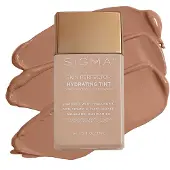Sigma Beauty Skin Perfector - Hydraterende huidtintbasis voor lichtgewicht opbouwbare dekking met hyaluronzuur-niacinamideserum en meer (4 medium
