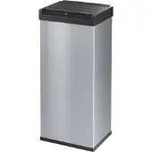 Hailo Afvalverzamelaar Big-Box Swing XL, 52 l, rechthoekig, swingdeksel, plaatstaal, zilver