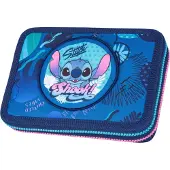 MCNEILL potlood etui Jumper Pencil Case with Two Compartments Disney Stitch blauw