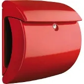 Burg wachter Brievenbus Piano Helder Rood met Lampje
