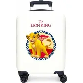 Disney Disneyunisex voor kinderen. 2441362 Cabinekoffer The Lion King stijf 50 cm wit (OSFA), ABS/polycarbonaat, kinderkleding