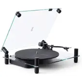 Transparent Platenspeler Black