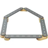 Meowbaby Beam 5-elements Wooden Balance Board Sensoric Grijs