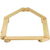 Meowbaby Beam 5-elements Wooden Balance Board Sensoric Beige