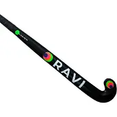 RAVI Hockeystick - Mid bow - 70% Carbon - Black 36,5''