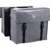 Willex Bisonyl - Dubbele Fietstas - 40 liter - Grijs - Universele Bevestiging