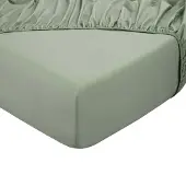 DoubleDry Hoeslaken 100% natuurlijk katoen eenpersoons 90x200 cm zacht &