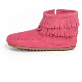 Minnetonka Laarzen DOUBLE FRINGE SIDE ZIP BOOT kind