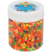 Hama strijkkralen speelgoedpot neonmix - 3000 stuks creatief.