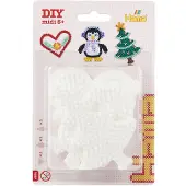 Hama strijkkralenbordjes - hart, pinguin, boom
