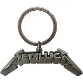 Metallica - 3D Logo Sleutelhanger - Zilverkleurig