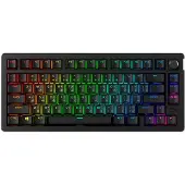 HyperX Alloy Rise 75 - Draadloos Gaming Toetsenbord - 75% Layout - Hot-Swappable - RGB - Lineaire Switches - Zwart - AZERTY- ANSI