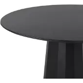 Beliani PLATO - Ronde eettafel - Zwart - 100 cm - MDF
