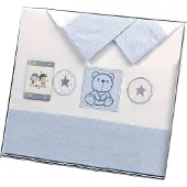 Gamberritos laken set blauw beertje 3 delig groot