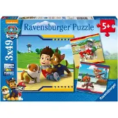 Ravensburger Paw Patrol Helden met Vacht Puzzel (3 x 49 stukjes)