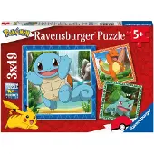 Ravensburger Pokemon Puzzel (3 x 49 stukjes)