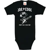 Logoshirt Rompertje/body 'Peanuts Snoopy-Print' zwart / wit