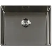 Lorreine Slim Series spoelbak 50x40cm Gun Metal