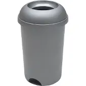 Addis Afvalbak - Open top - Metallic grijs - 50 liter