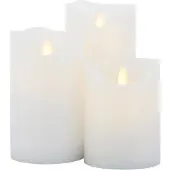 Sirius Home Exclusive Waxine LED kaarsen (set van 3) - Wit
