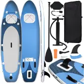 Super Merchant Stand Up Paddleboardset opblaasbaar 360x81x10 cm zeeblauw