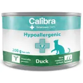 Calibra Veterinary Diets Hypoallergenic eend natvoer kat 24 x 200 g