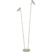 HELL LED-vloerlamp Tom Pro, dimbaar, crème / amber, Woon-/ Eetkamer, metaal, Modern, LED vloerlamp