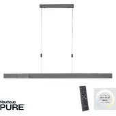 Paul Neuhaus Led hanglamp Pure-Moto geborsteld antraciet