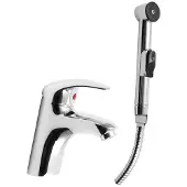 Hak Sapho wastafelmengkraan met toiletdouche, chroom