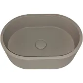 Sanimex Opbouw Wastafel Crystal Beton Ovaal Medium Grijs