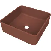 Arcqua case opbouw waskom vierkant 37x37 mat terracotta