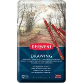 Derwent Drawing 12 tekenpotloden in blik