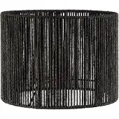 Home Sweet Home Papieren Woven Lampenkap - Cilindrisch - Black - Moderne stijl - ø30 x 20 cm - E27 fitting - Voor Tafellampen en Hanglampen - Ontworpen voor woonkamer en eetkamer