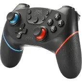 VR Shinecon , Draadloze controller Geschikt voor Nintendo Switch, Zwart