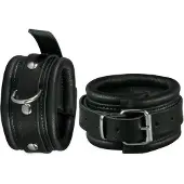 Kiotos leather Stoere zwarte handboeien